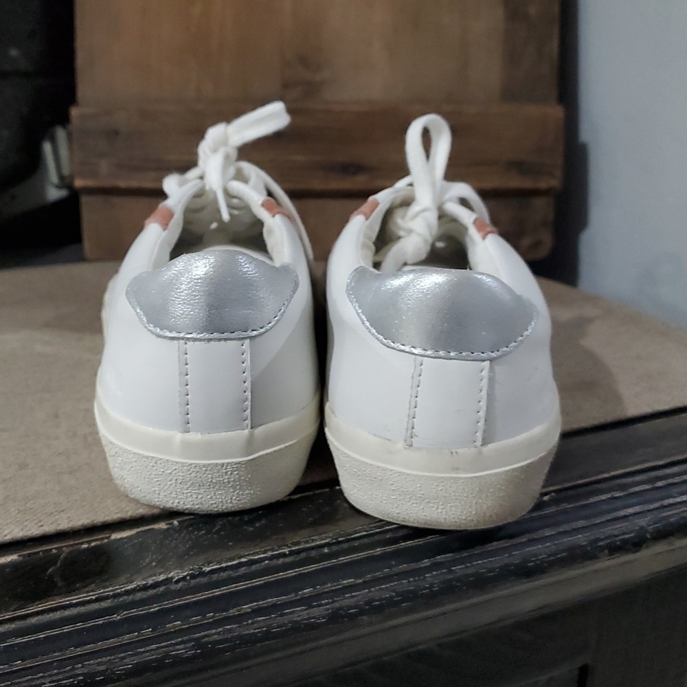 Madewell White Sneakers with Color Streak Detail - Picture 6 of 13
